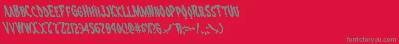 Eskindarleft Font – Gray Fonts on Red Background
