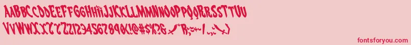 Eskindarleft Font – Red Fonts on Pink Background