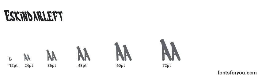 Eskindarleft Font Sizes