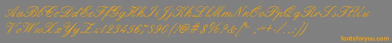 Шрифт Embellish – оранжевые шрифты на сером фоне