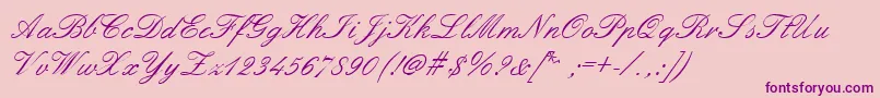 Embellish-Schriftart – Violette Schriften auf rosa Hintergrund