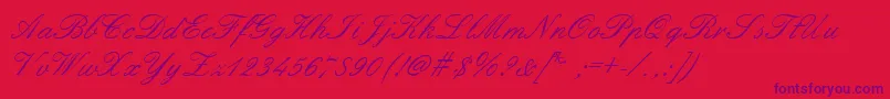 Embellish-Schriftart – Violette Schriften auf rotem Hintergrund