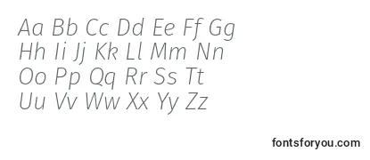FirasansExtralightitalic Font