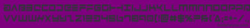 Avengercond Font – Black Fonts on Purple Background