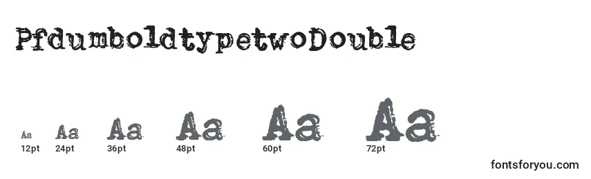 Размеры шрифта PfdumboldtypetwoDouble