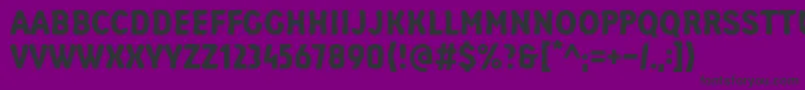 Шрифт TeodebasicRegular – чёрные шрифты на фиолетовом фоне