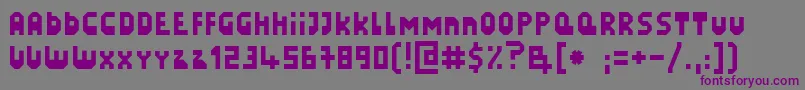 LazySunday Font – Purple Fonts on Gray Background
