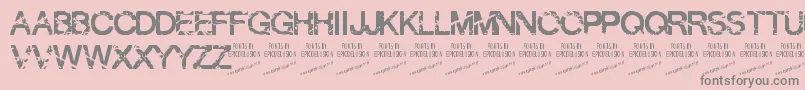 LastYearsYouthDemo Font – Gray Fonts on Pink Background