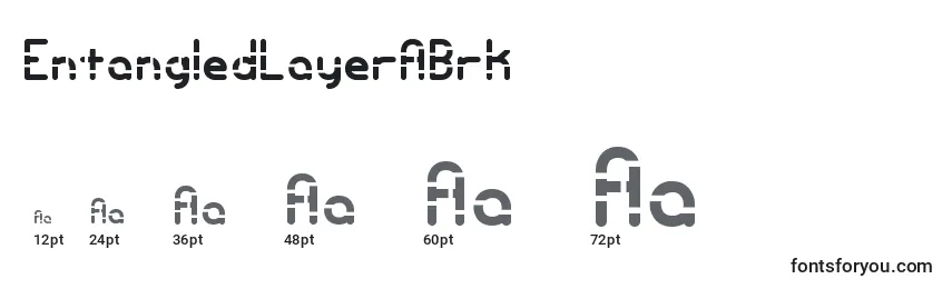 sizes of entangledlayerabrk font, entangledlayerabrk sizes