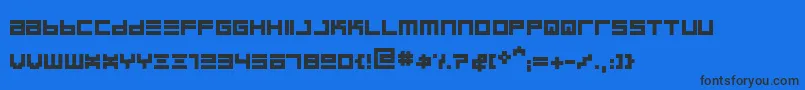 BinboldRegular Font – Black Fonts on Blue Background