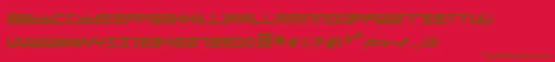 fuente BinboldRegular – Fuentes Marrones Sobre Fondo Rojo