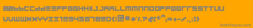 BinboldRegular Font – Gray Fonts on Orange Background