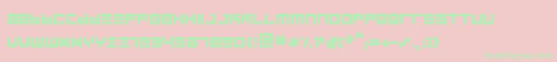 BinboldRegular Font – Green Fonts on Pink Background