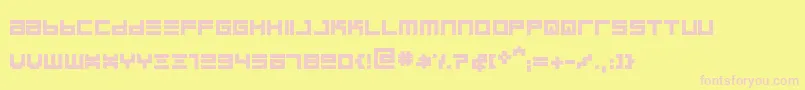 BinboldRegular Font – Pink Fonts on Yellow Background