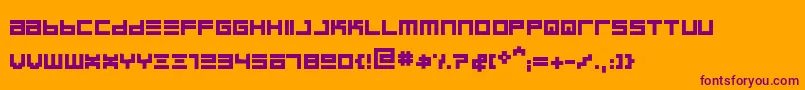 BinboldRegular Font – Purple Fonts on Orange Background