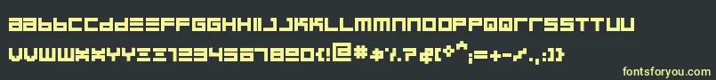 BinboldRegular Font – Yellow Fonts on Black Background