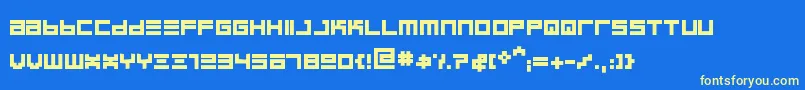 BinboldRegular Font – Yellow Fonts on Blue Background