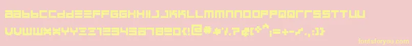 BinboldRegular Font – Yellow Fonts on Pink Background