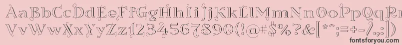 Sortefaxs01 Font – Black Fonts on Pink Background