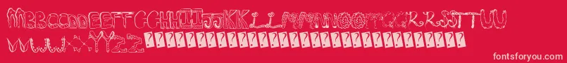 Greatmix Font – Pink Fonts on Red Background