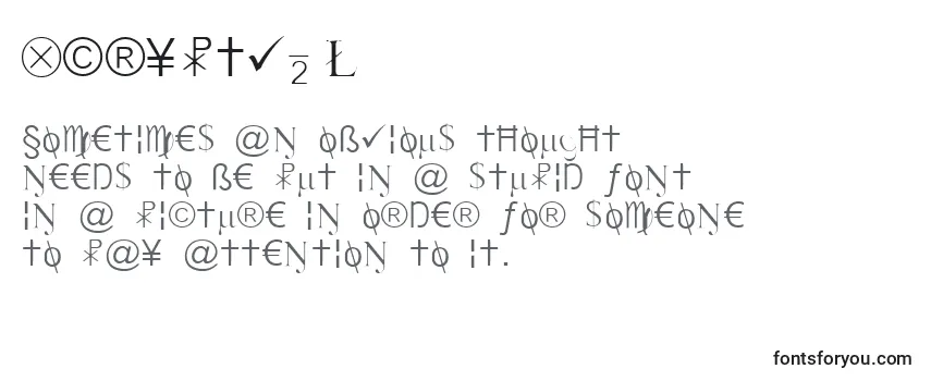 Xcryptv2l-fontti