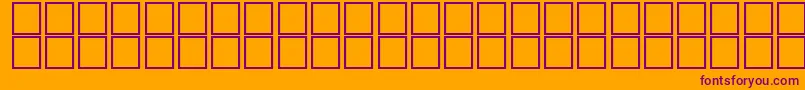 AlKharashi31-fontti – violetit fontit oranssilla taustalla