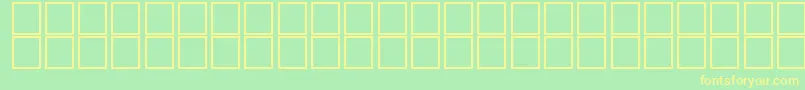 AlKharashi31 Font – Yellow Fonts on Green Background