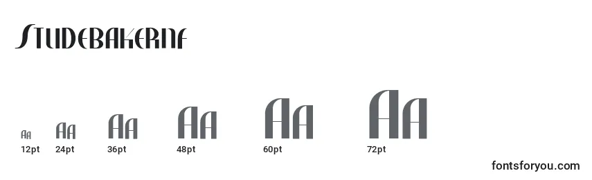 Studebakernf Font Sizes