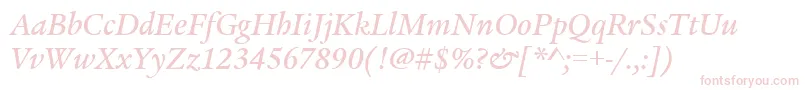 LegacySerifMdItcTtMedita Font – Pink Fonts on White Background