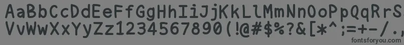 Шрифт Nukamono – чёрные шрифты на сером фоне