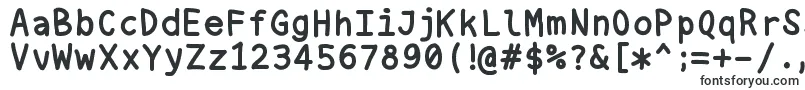 Nukamono-fontti – Yksinkertaiset fontit