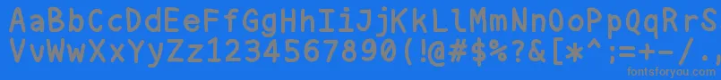 Шрифт Nukamono – серые шрифты на синем фоне