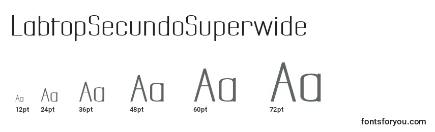 LabtopSecundoSuperwide Font Sizes