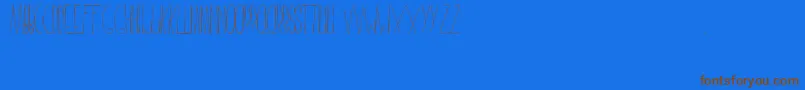 FaustinaFont-fontti – ruskeat fontit sinisellä taustalla