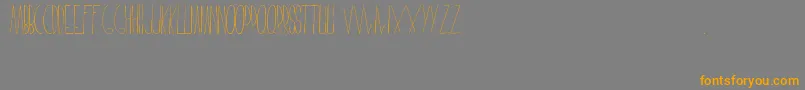 FaustinaFont Font – Orange Fonts on Gray Background
