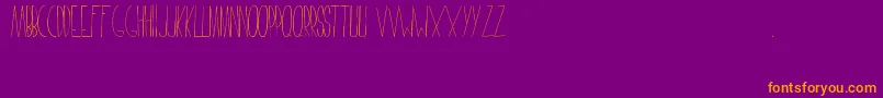 FaustinaFont Font – Orange Fonts on Purple Background