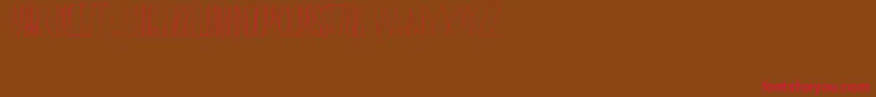 FaustinaFont Font – Red Fonts on Brown Background