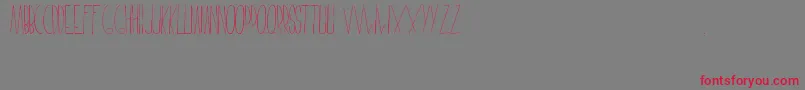 FaustinaFont Font – Red Fonts on Gray Background
