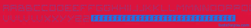 Problems4 Font – Blue Fonts on Red Background