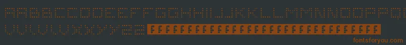 Problems4 Font – Brown Fonts on Black Background