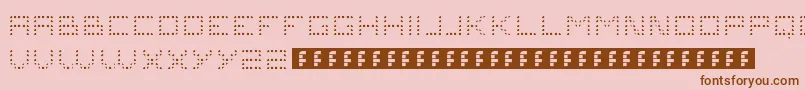 Problems4 Font – Brown Fonts on Pink Background