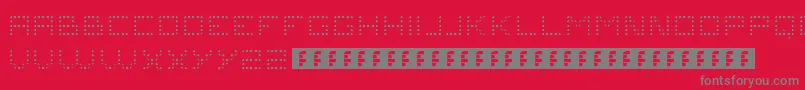Problems4 Font – Gray Fonts on Red Background