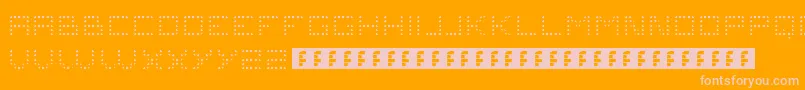 Problems4 Font – Pink Fonts on Orange Background