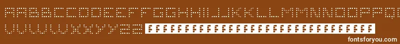 Problems4 Font – White Fonts on Brown Background