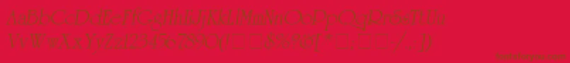 AguniversitycyrMedium Font – Brown Fonts on Red Background