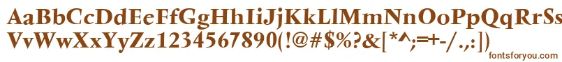 VarennesBold Font – Brown Fonts on White Background