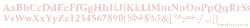 VarennesBold-fontti – vaaleanpunaiset fontit valkoisella taustalla