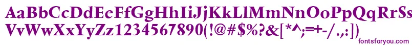 VarennesBold Font – Purple Fonts on White Background