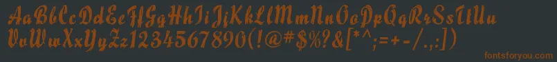 MaizeRegular Font – Brown Fonts on Black Background