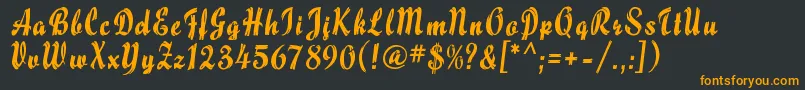 MaizeRegular Font – Orange Fonts on Black Background